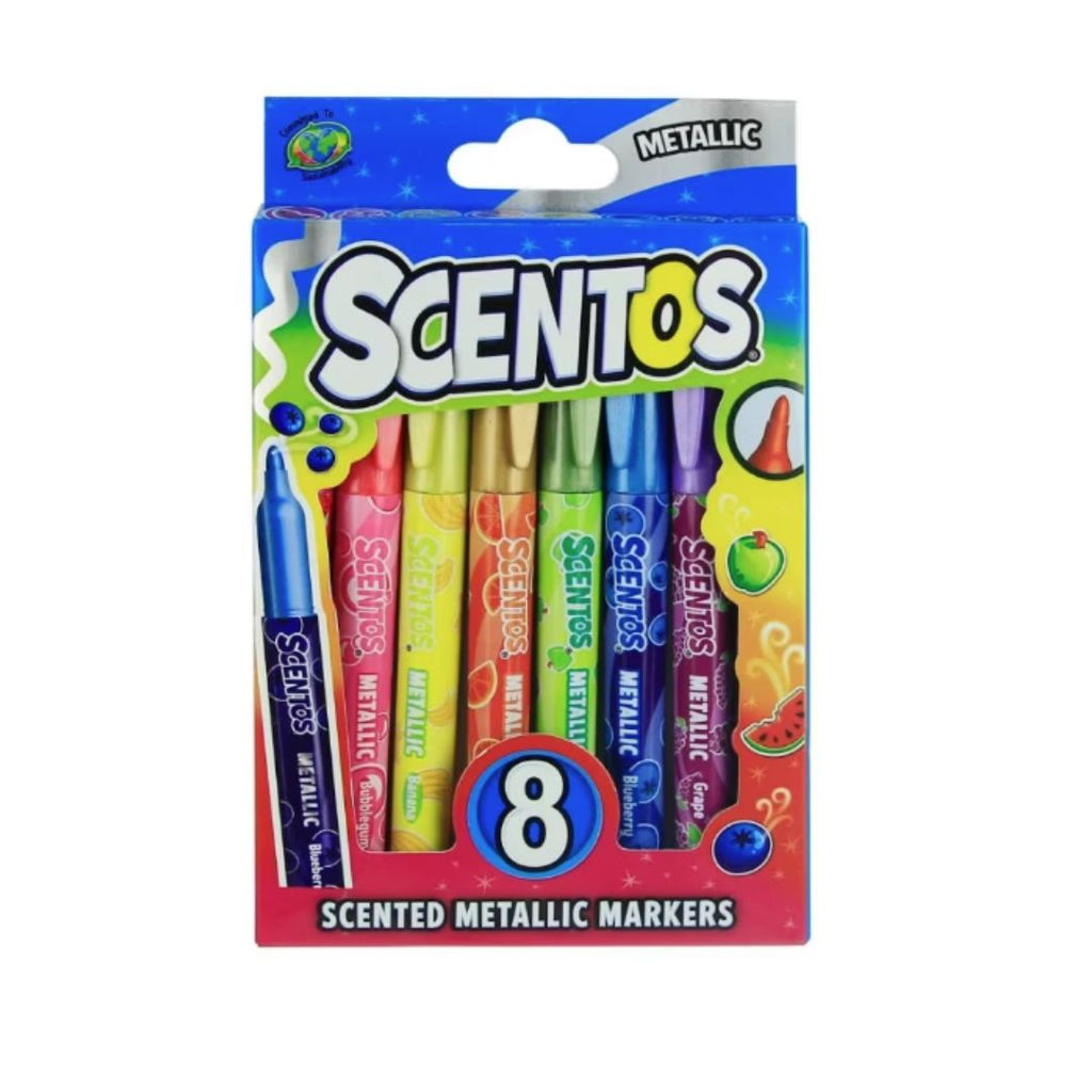 Scentos: Scented Metallic Markers, 8 Count