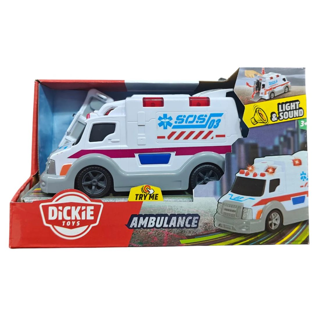 Dickie Ambulance avec son et lumière - acheter sur Dickie Ambulance avec son et lumière - acheter sur
