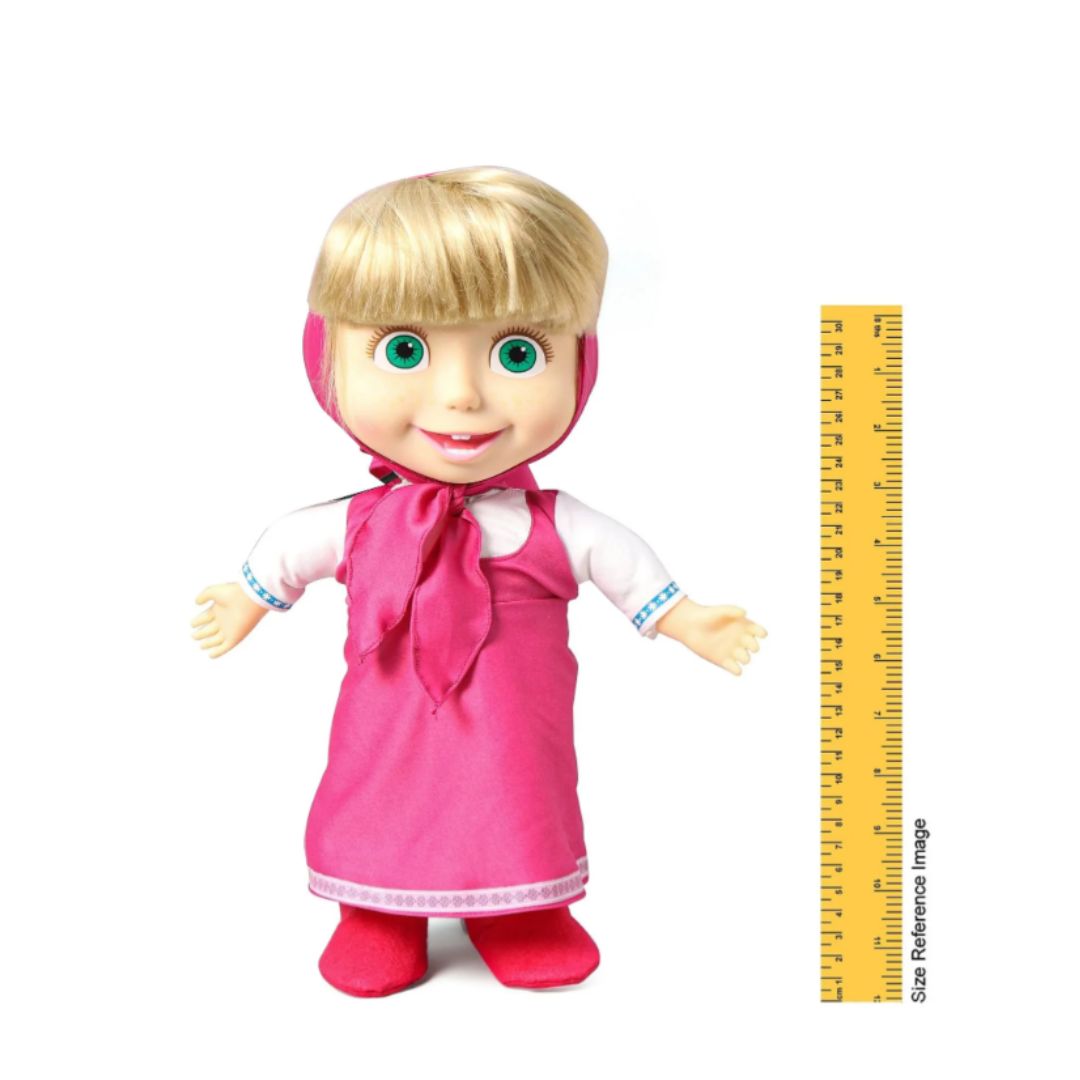 Masha And The Bear- Masha Soft Doll (Height 39 cm)