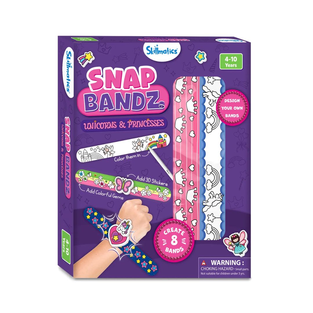 Skillmatics: Snap Bandz - Unicorns & Princesses | DIY Art & Craft Activity
