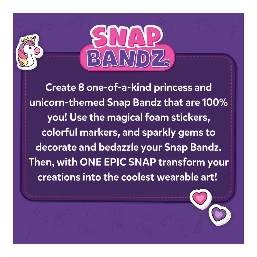 Skillmatics: Snap Bandz - Unicorns & Princesses | DIY Art & Craft Activity