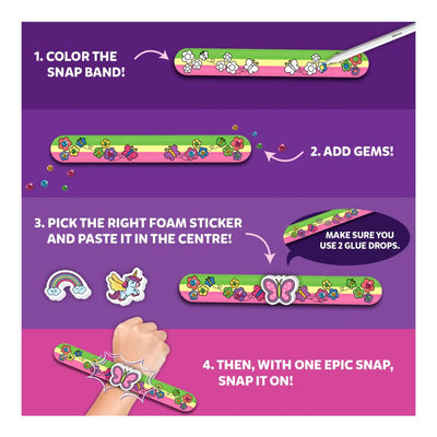 Skillmatics: Snap Bandz - Unicorns & Princesses | DIY Art & Craft Activity