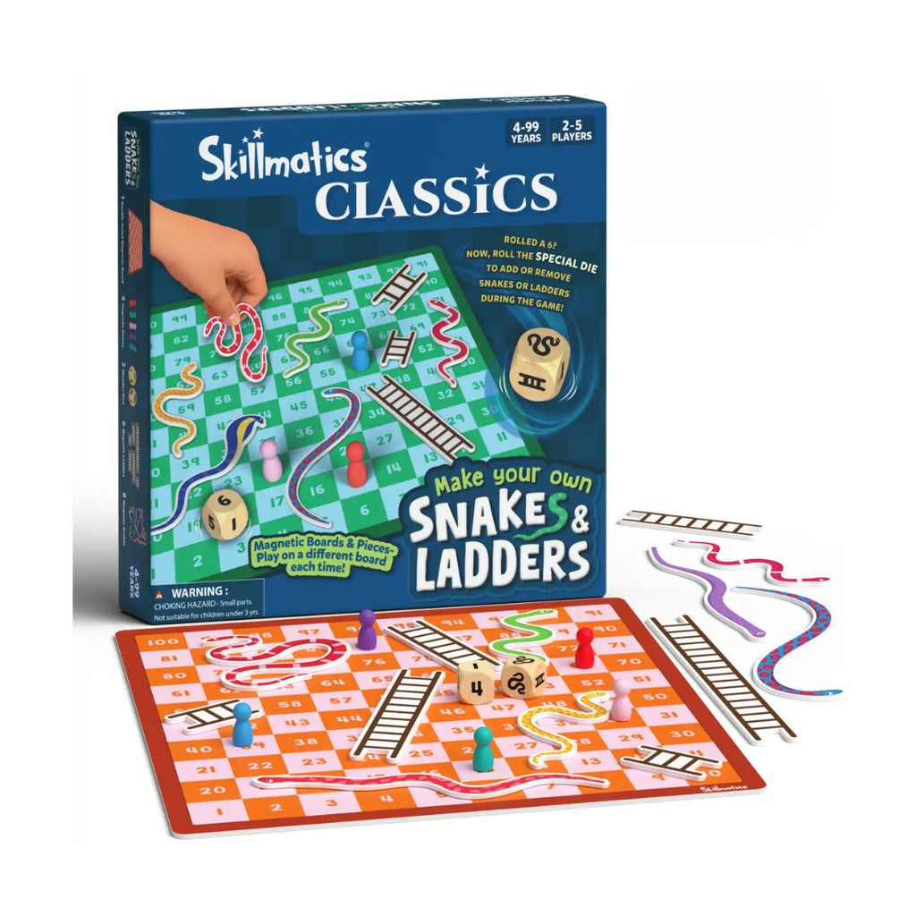 Skillmatics: Claasics - Make Your Own Snakes & Ladders Magnetic Board Game