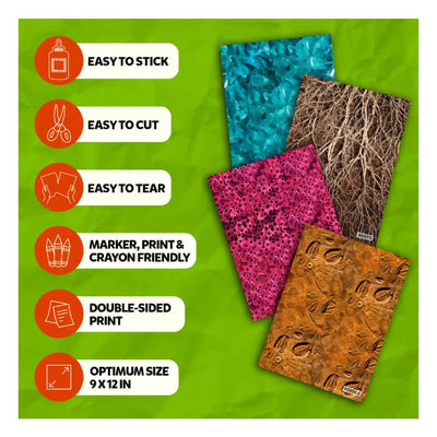 Skillmatics Clever Prints: All Things Science! Construction Paper - 60 Sheets