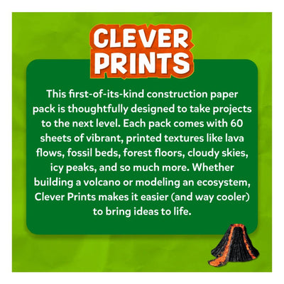 Skillmatics Clever Prints: All Things Science! Construction Paper - 60 Sheets