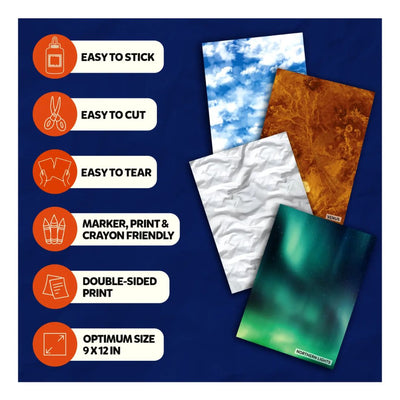 Skillmatics: Clever Prints: Outer Space - Construction Paper - 120 Sheets