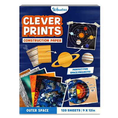 Skillmatics: Clever Prints: Outer Space - Construction Paper - 120 Sheets