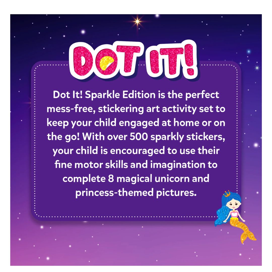 Skillmatics: Dot it! Sparkle Edition - Unicorns & Princesses