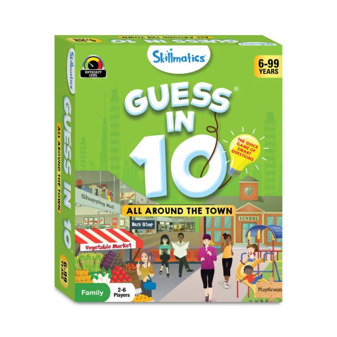 Skillmatics: Guess in 10 - All Around The Town | Trivia Card Game