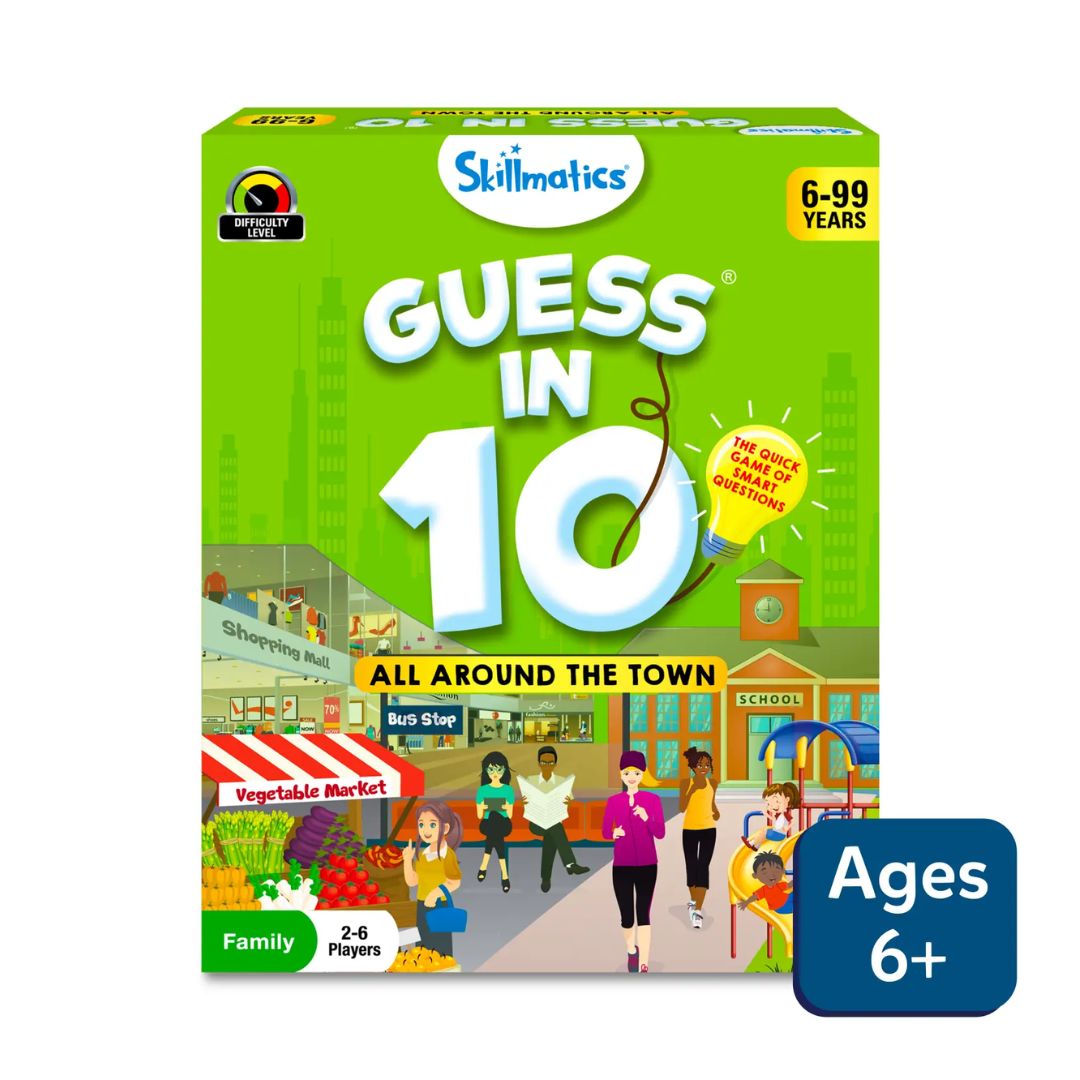 Skillmatics: Guess in 10 - All Around The Town | Trivia Card Game