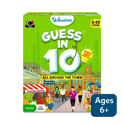 Skillmatics: Guess in 10 - All Around The Town | Trivia Card Game