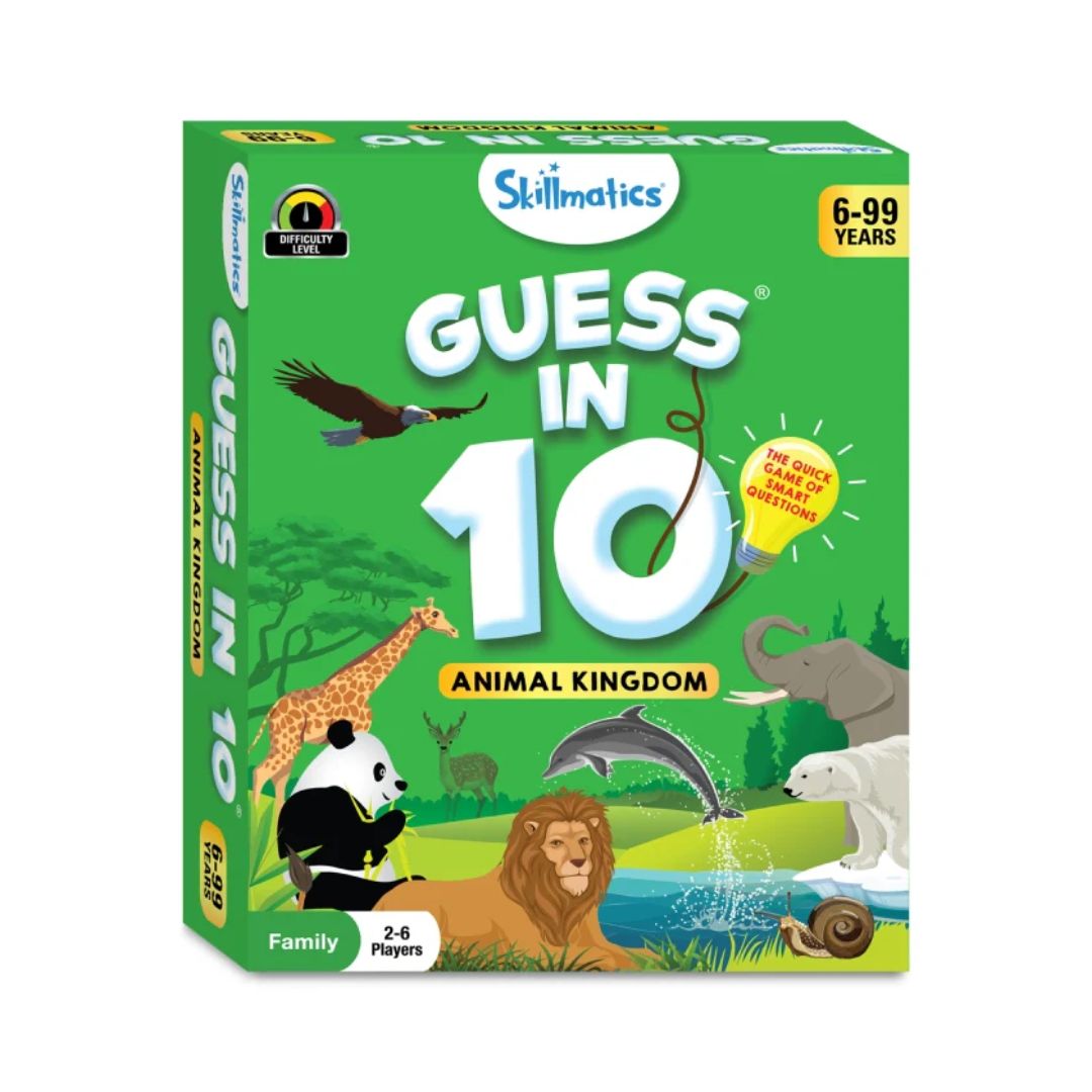 Skillmatics: Guess in 10 - Animal Kingdom | Trivia Card Game