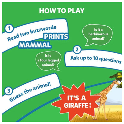 Skillmatics: Guess in 10 - Animal Kingdom | Trivia Card Game