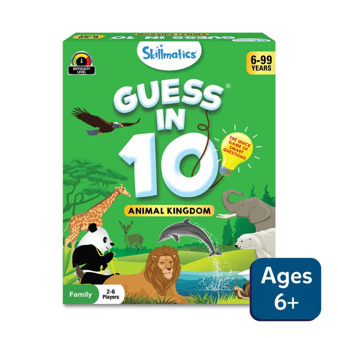 Skillmatics: Guess in 10 - Animal Kingdom | Trivia Card Game
