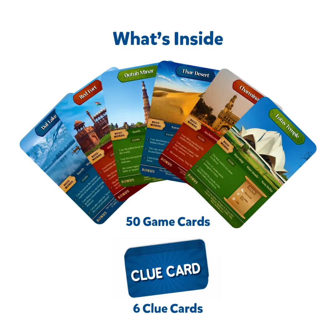 Skillmatics: Guess in 10: Wonders of India | Trivia Card Game