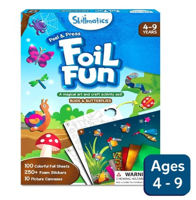 Skillmatics Foil Fun: Bugs & Butterflies Art Kit