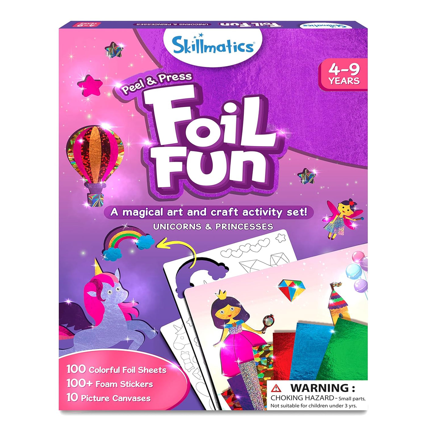 Skillmatics Peel & Press Foil Fun: Unicorns & Princesses