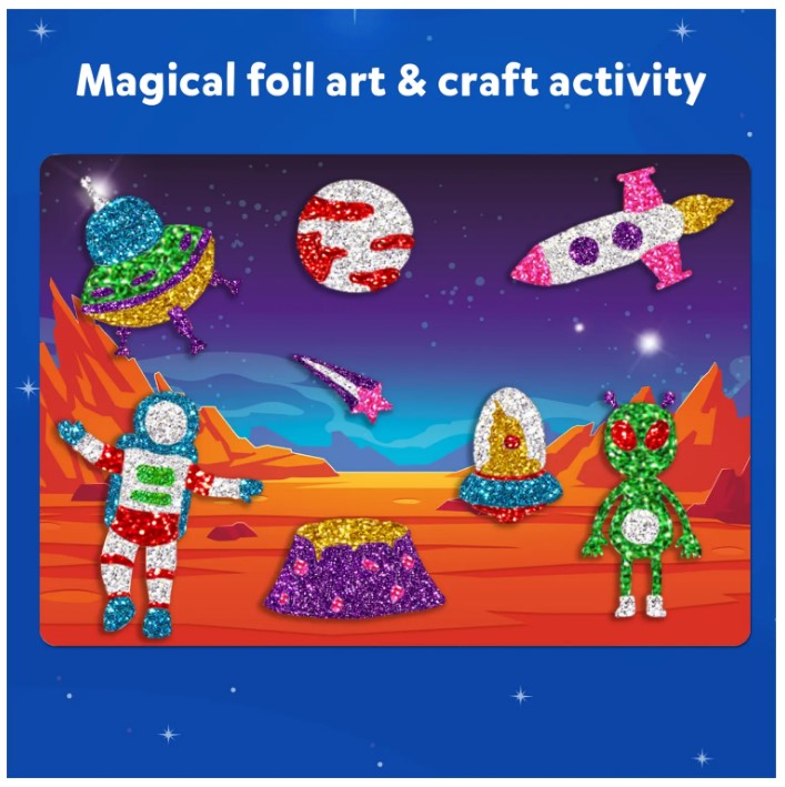 Skillmatics Foil Fun: Up In Space Art Kit