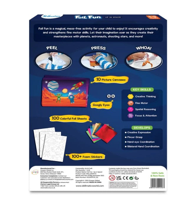 Skillmatics Foil Fun: Up In Space Art Kit