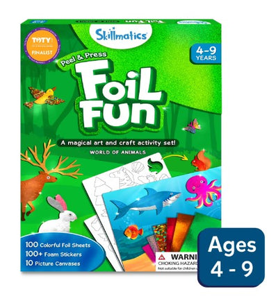 Skillmatics Foil Fun: World Of Animals Art Kit