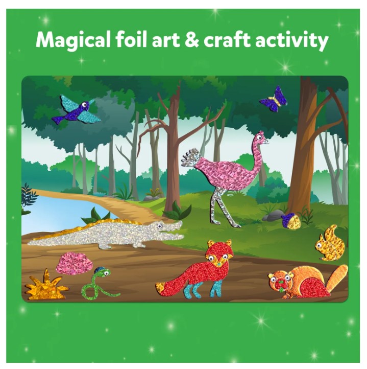 Skillmatics Foil Fun: World Of Animals Art Kit