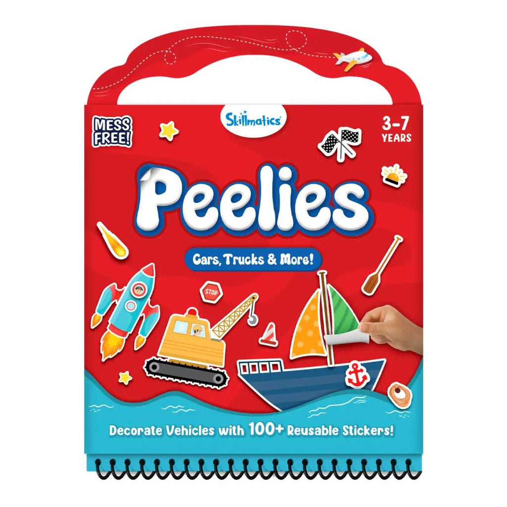 Skillmatics: Peelies Cars, Trucks & More! - Reusable Sticker Activity Book