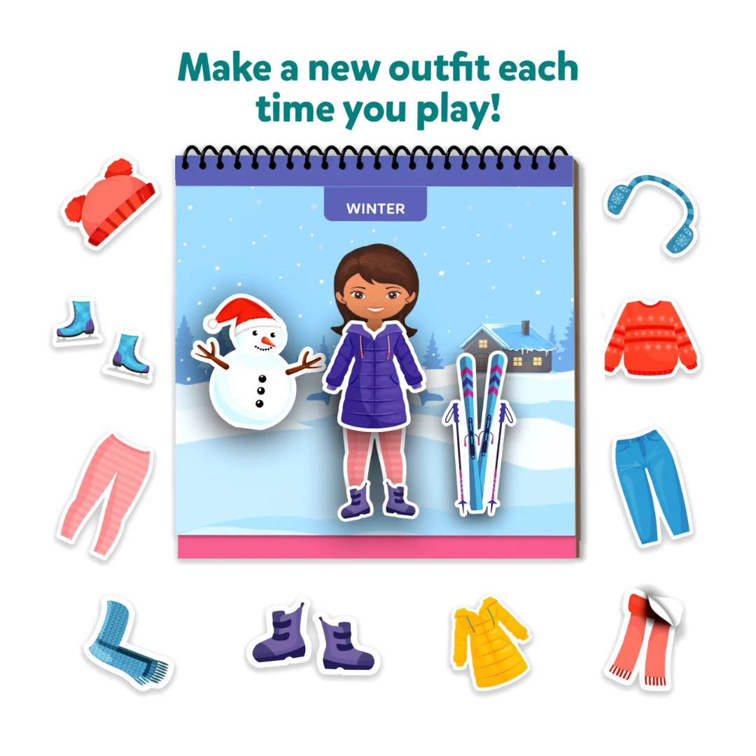 Skillmatics: Peelies - Dress Up! Reusable Sticker Activity Book