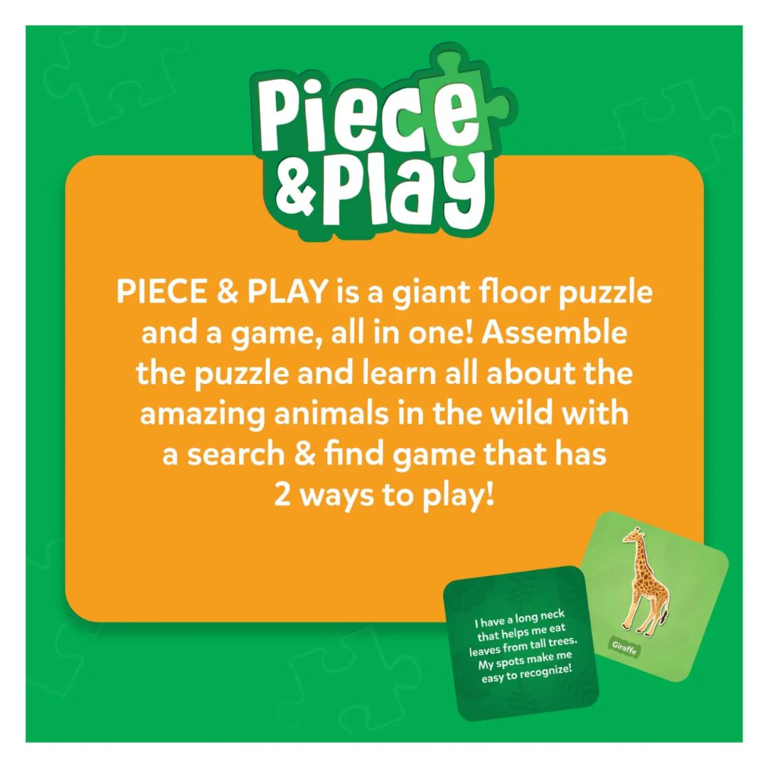 Skillmatics: Piece & Play - Amazing Animals | Floor Puzzle & Game