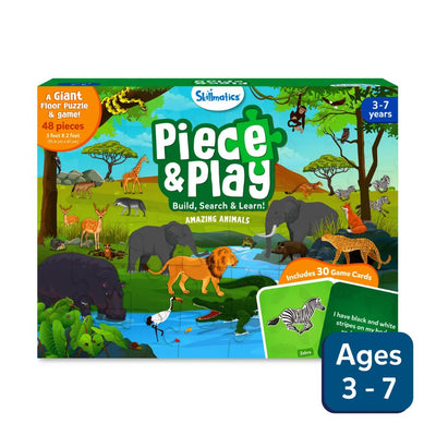 Skillmatics: Piece & Play - Amazing Animals | Floor Puzzle & Game