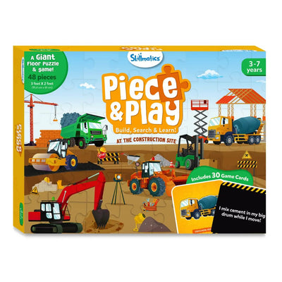 Skillmatics: Piece & Play - Construction Site Floor Puzzle & Game