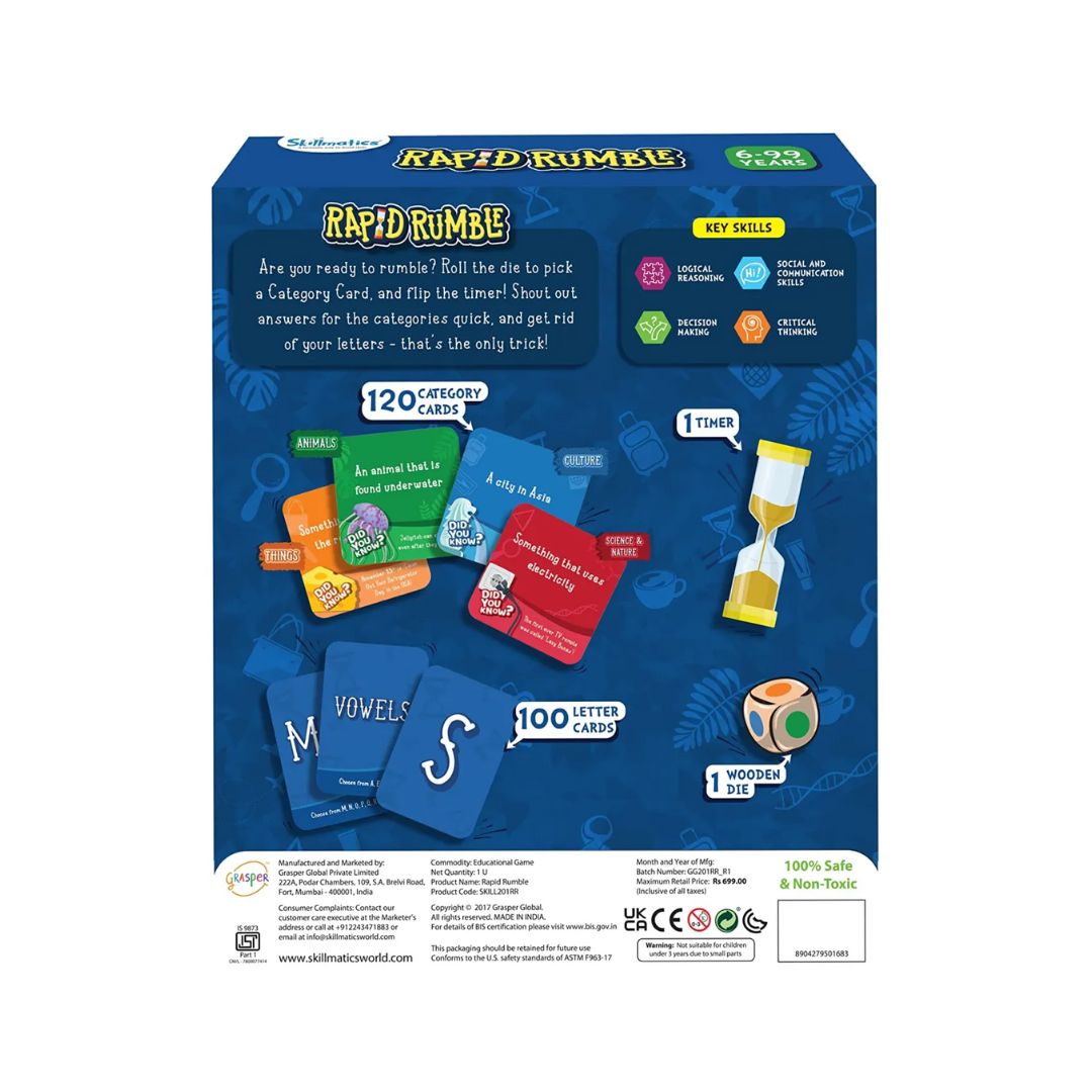 Paper Rumble Game Skillmatics Rapid Rumble | Board game – Krazy Caterpillar