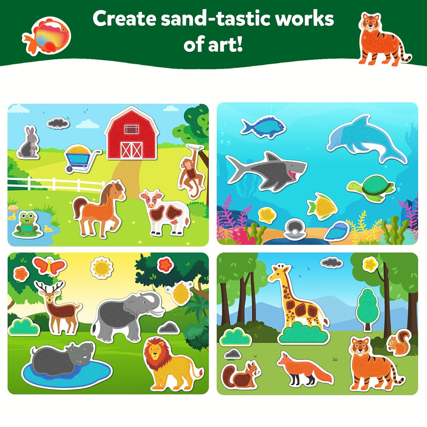 Skillmatics: Sand-Tastic Art- Amazing Animals