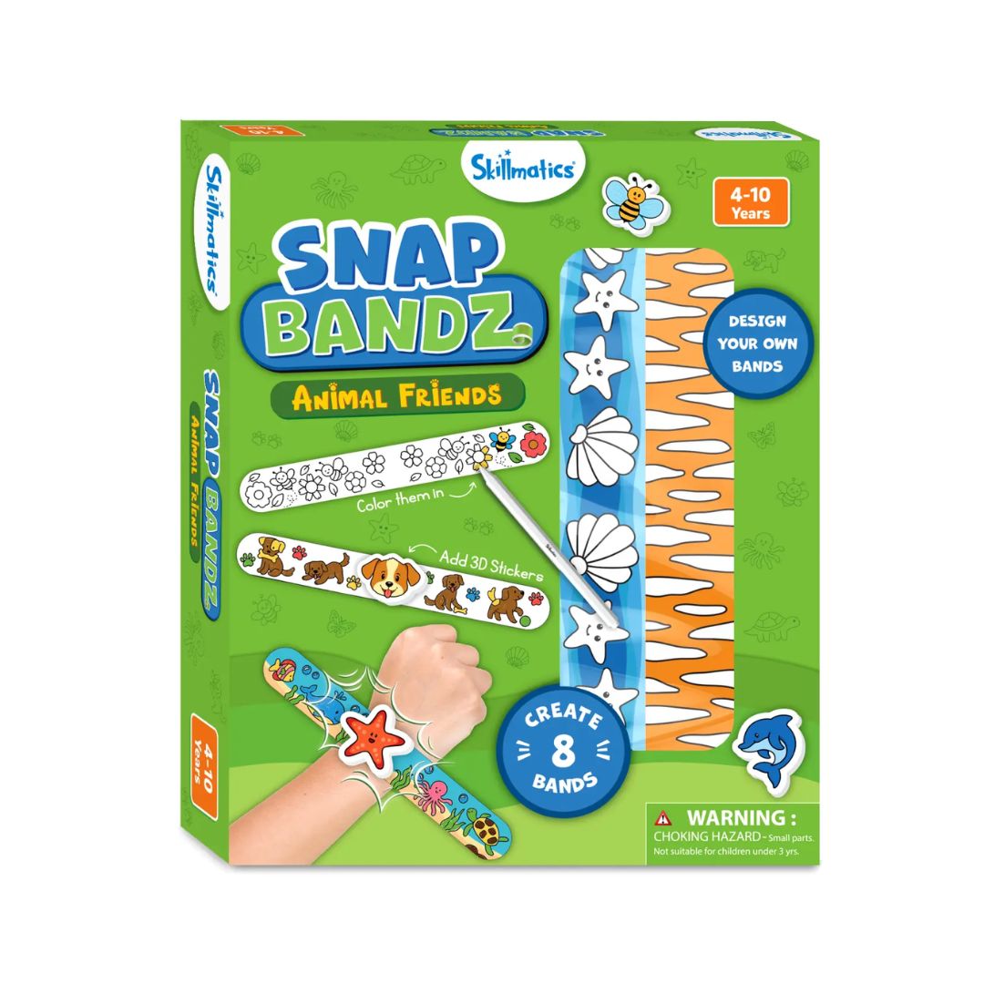 Skillmatics: Snap Bandz - Animal Friends | DIY Art & Craft Activity