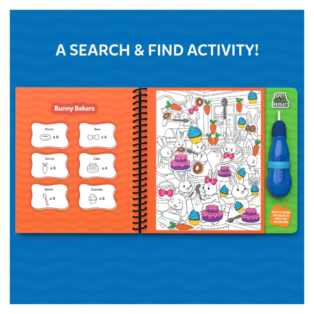 Skillmatics: Water Spotter - Animals At Play Reusable Search & Find Book