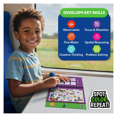 Skillmatics: Water Spotter - Animals At Play Reusable Search & Find Book