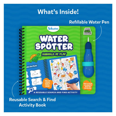 Skillmatics: Water Spotter - Animals At Play Reusable Search & Find Book