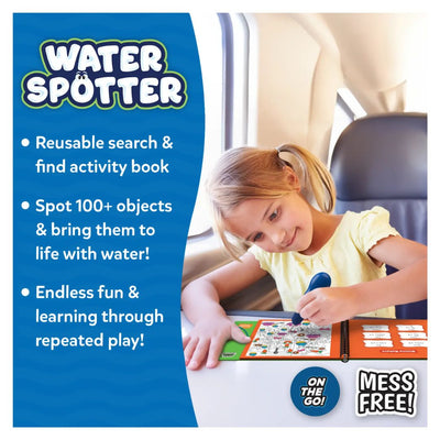 Skillmatics: Water Spotter - Animals At Play Reusable Search & Find Book