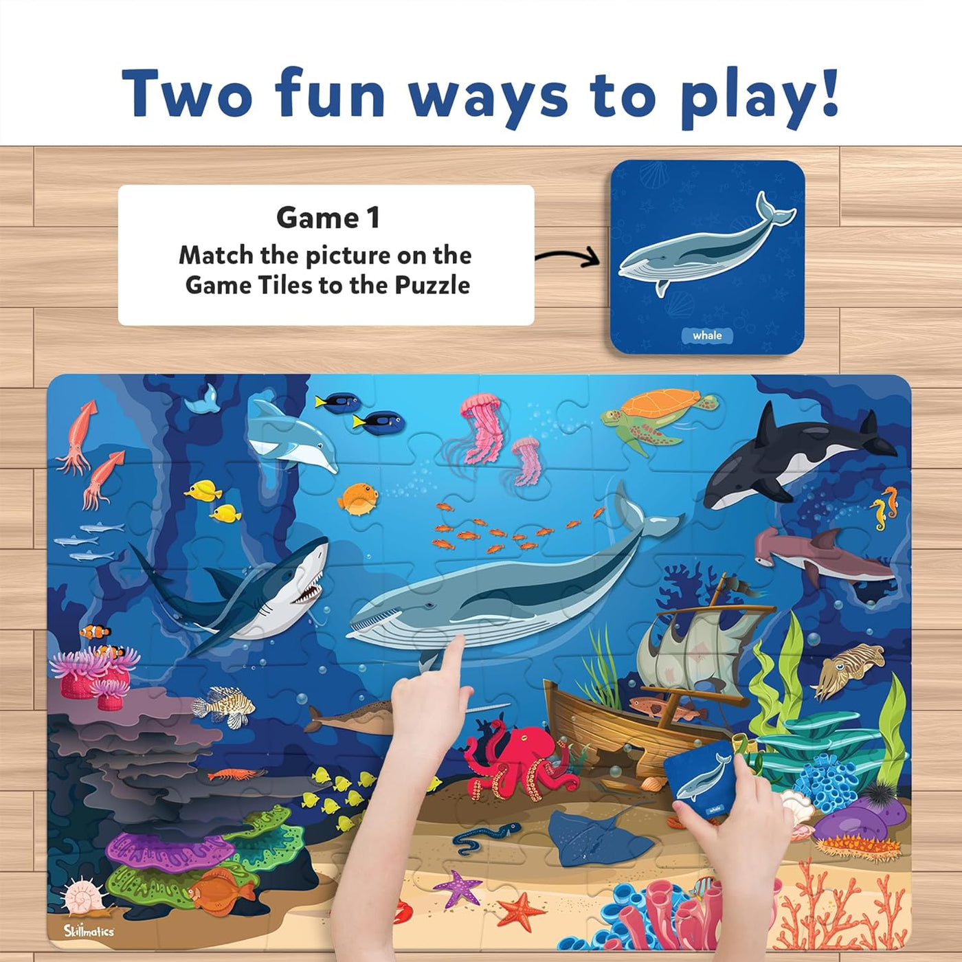 Skillmatics: Piece & Play: Underwater Animals | Floor Puzzle