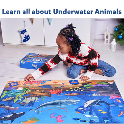 Skillmatics: Piece & Play: Underwater Animals | Floor Puzzle