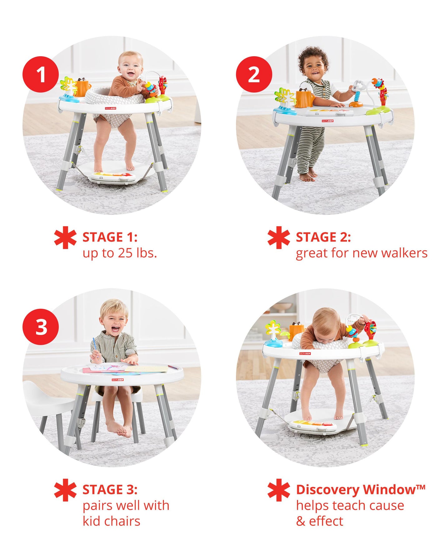 Skip Hop Explore & More Baby's View 3-Stage Activity Center