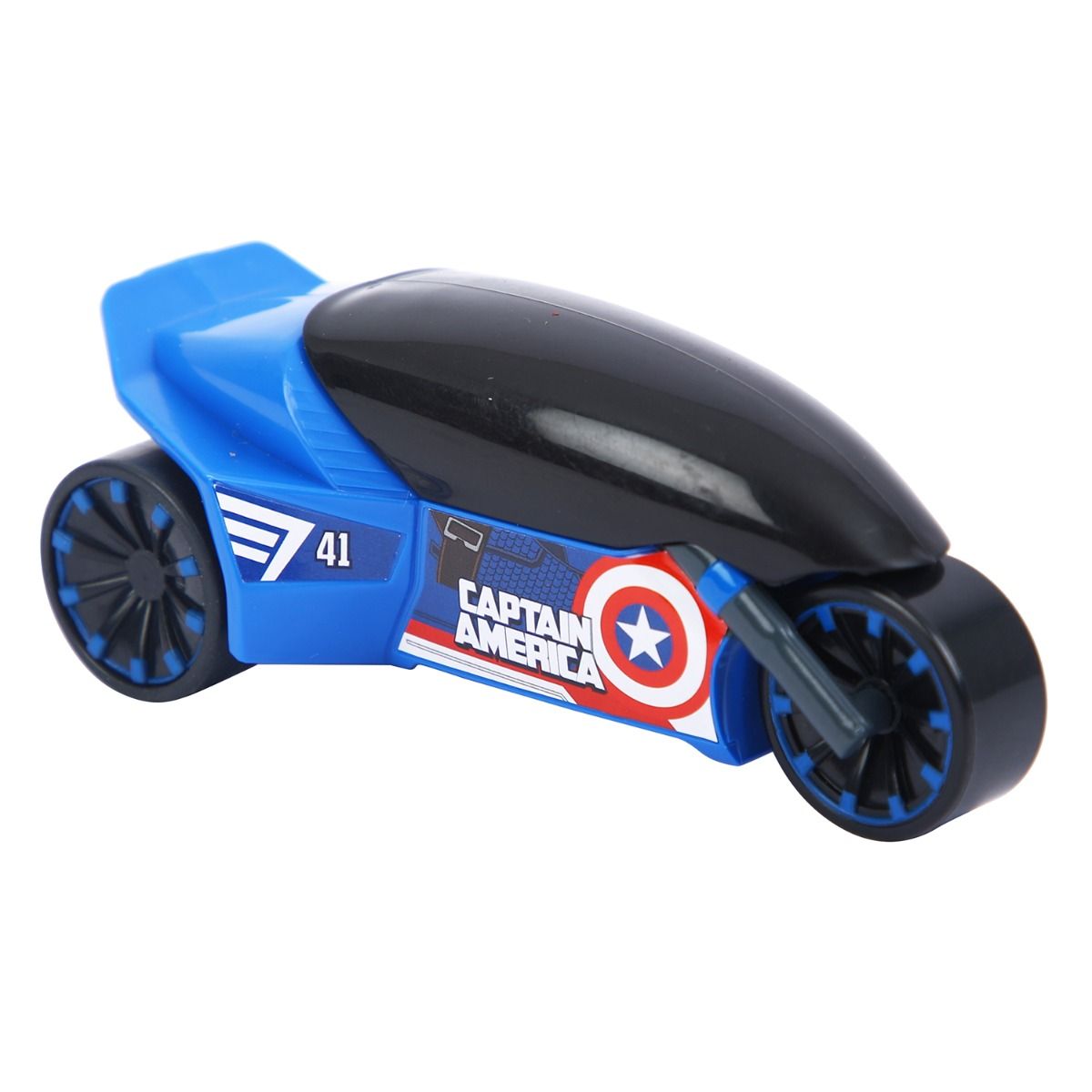 Skoodle Marvel Pull-Back Rider Bike - Captain America