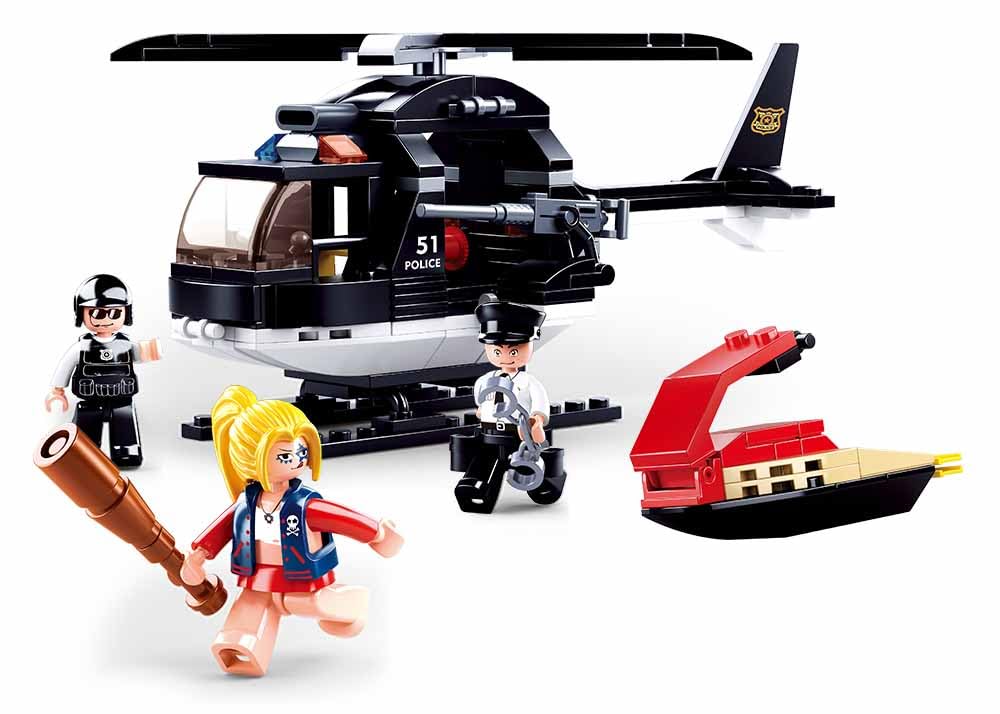 Sluban Police Assault Helicopter Set 221 PCS