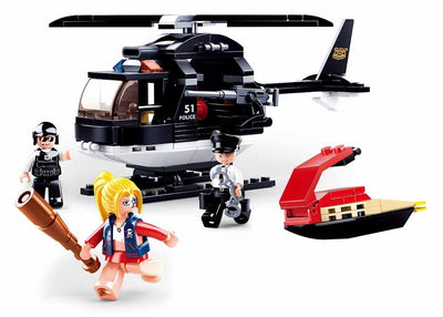 Sluban Police Assault Helicopter Set 221 PCS