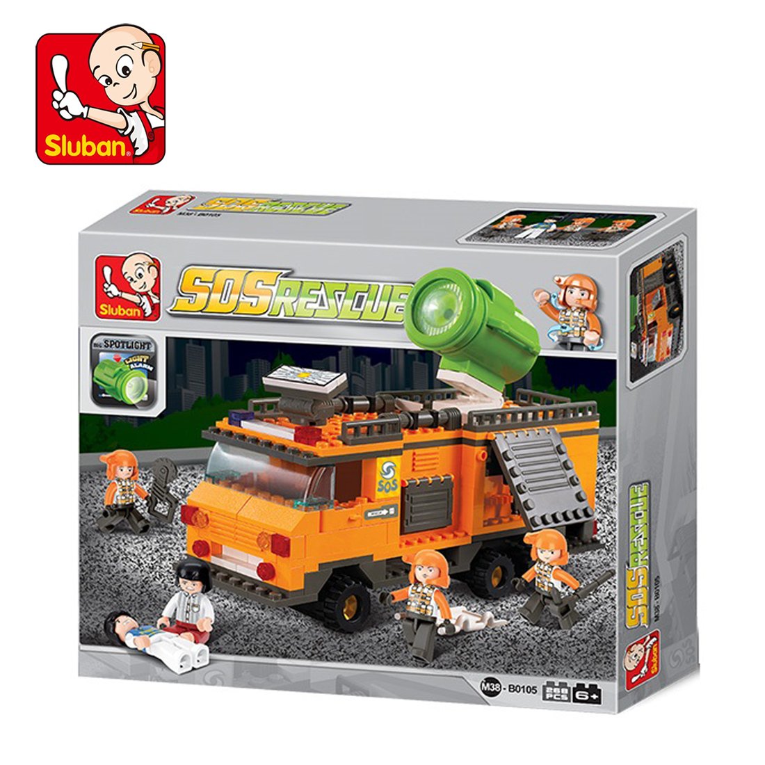 Sluban Rescue Lighting Vehicle Set 268 Psc