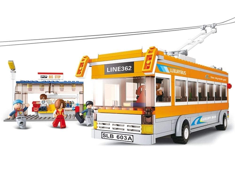 Sluban Town Trolly Bus Blocks Set