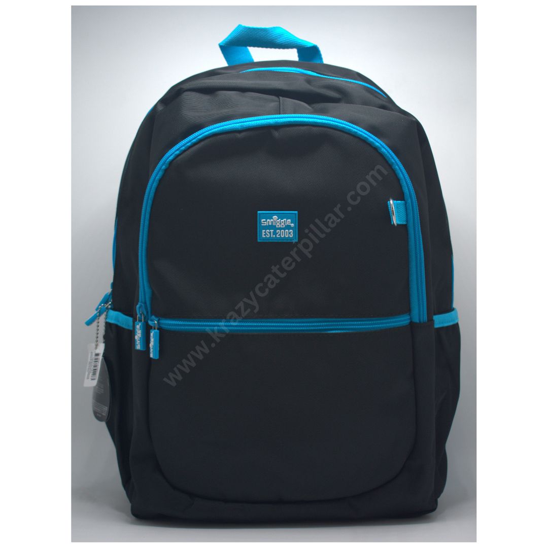 Smiggle Classic Backpack - Black Blue