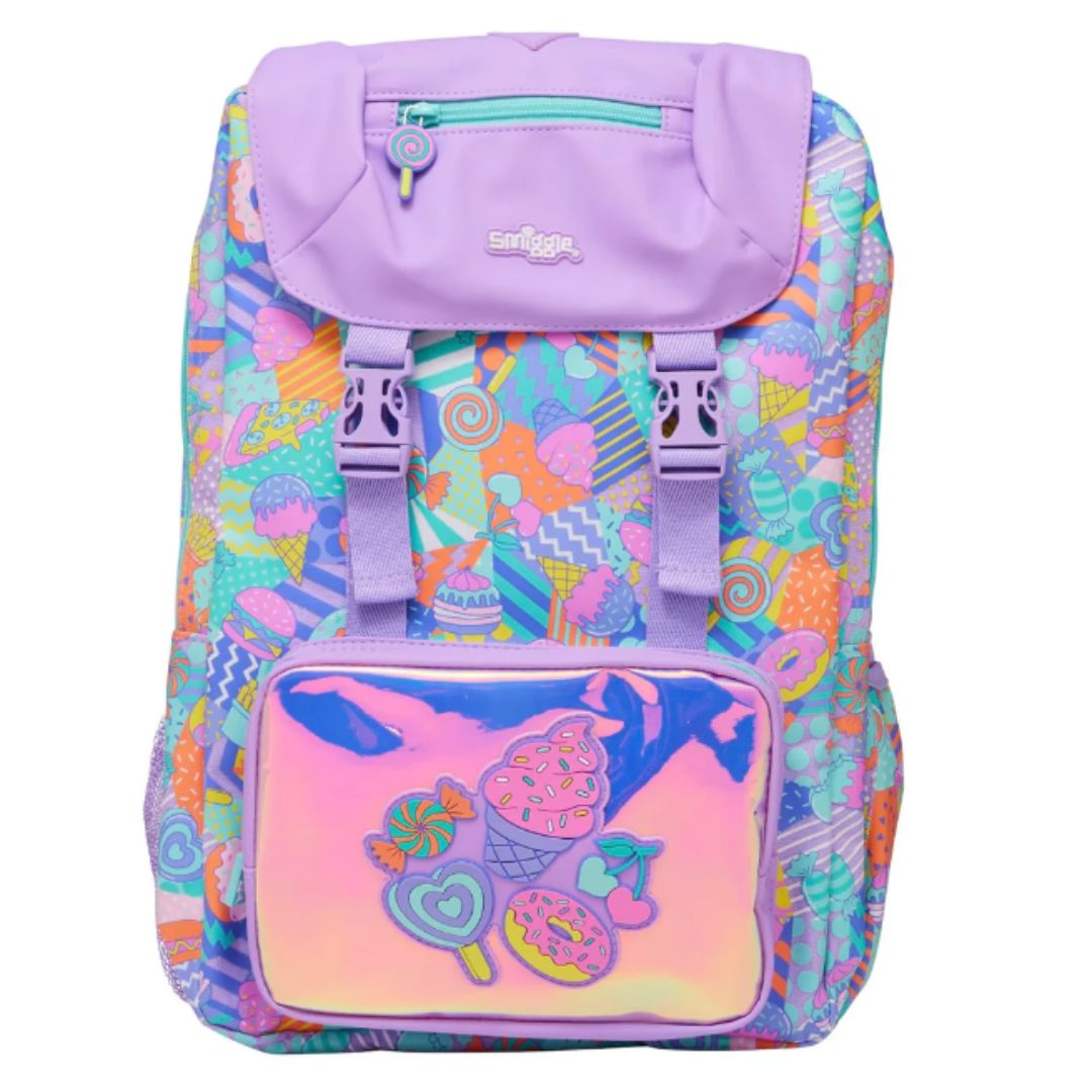 Smiggle Foldover Backpack Lilac