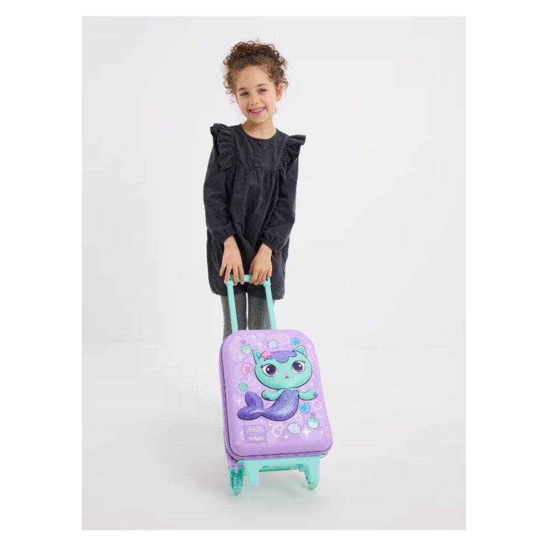 Smiggle: Gabby's Dollhouse Junior Hardtop Trolley Bag