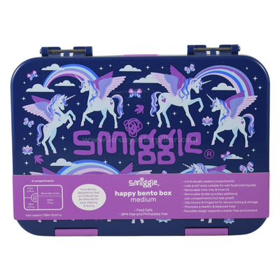 Smiggle Unicorn: Happy Bento Box - Medium