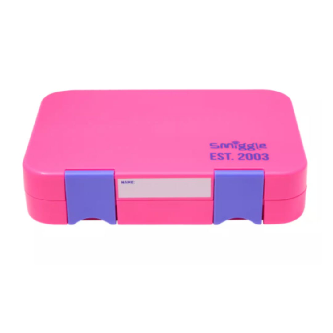 Smiggle Neon Splice Medium Bento Lunchbox - Purple